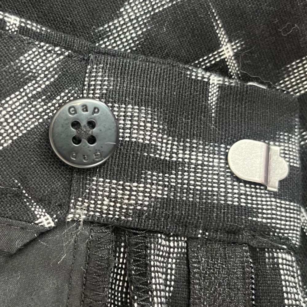 Gap 100% Cotton Ikat Shorts Womens Size 0 Black White Casual Summer Boho - Picture 4 of 9